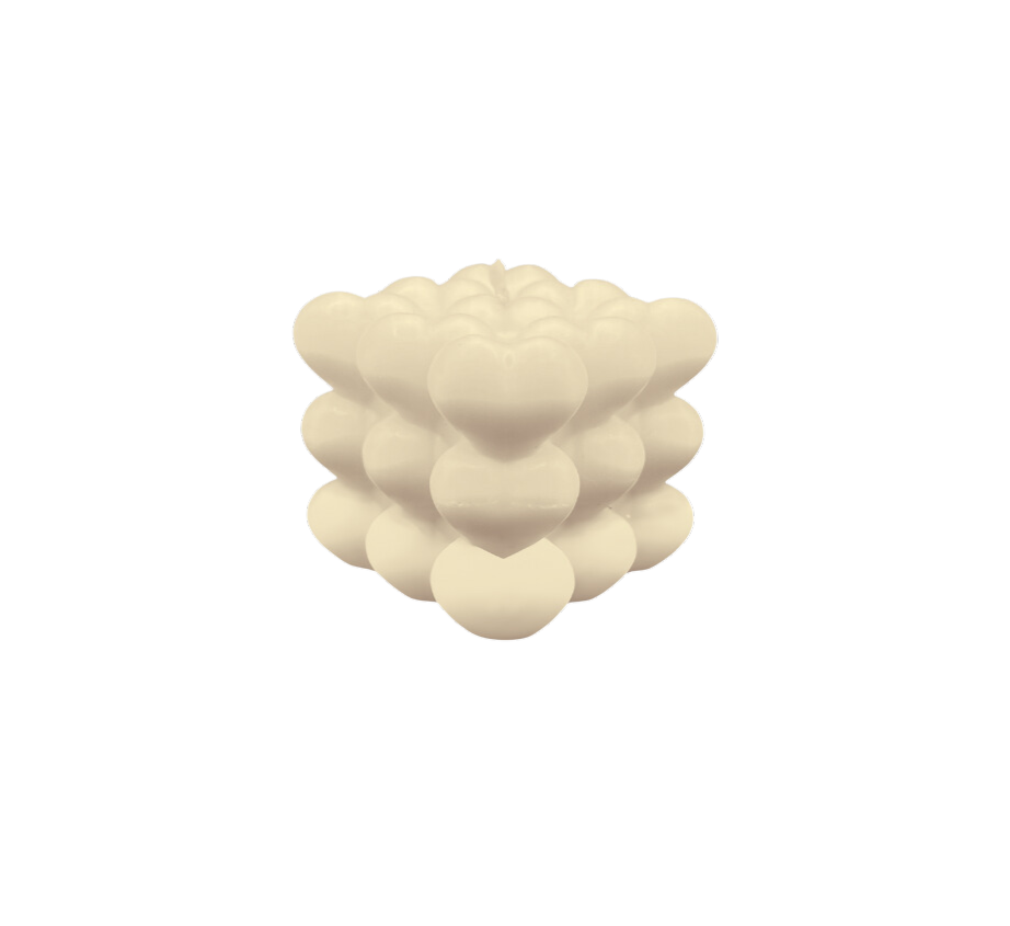 Świeca bubble z sercami