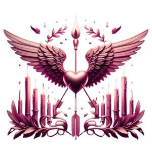 Walentynkowa Świeca Sojowa Strzała Kupidyna